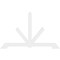 Ekena Millwork Vanguard Architectural Grade PVC Gable Bracket, 108"W x 67 1/2"H x 2"D x 6"F, 15/12 Pitch GBP108X68X0206VAN00 - alternate 5